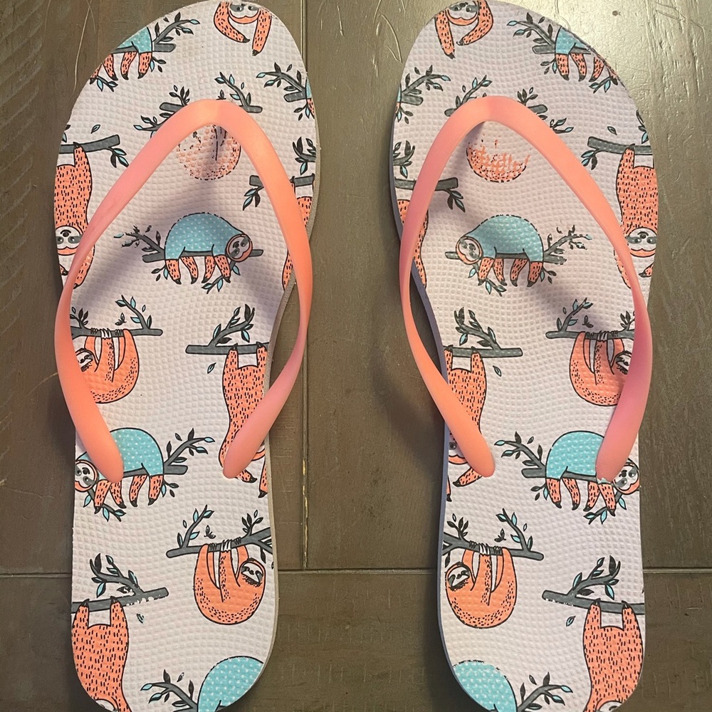 Sloth Flip Flops